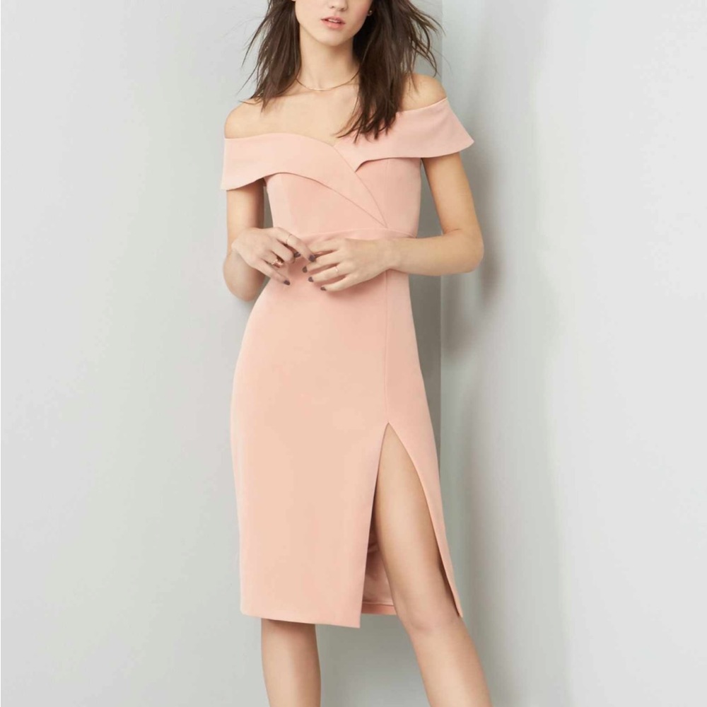 Bardot - Bella Midi Dress in Peach - Size : XS (4)